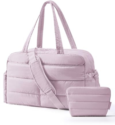 Bagsmart Borsa da Viaggio per Donna, 31L, Borsa Sportiva, Borsa da Weekend, Borsa a Mano Impermeabile, Borsa per Laptop con Borsa Cosmetica, Borsa Clinica per Nascita per Palestra, Fitness, Lavoro