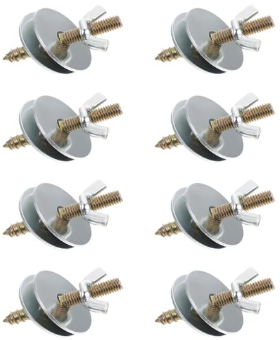 NUOBESTY 8pcs Bird Cage Screws Kit M6x50 with Flat Gaskets for Bird Perches and Hamster Springboard Fixing, Suitable for Breeding Boxes and Small Pet Cages Accessories