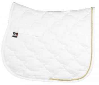 PFIFF VS 101080-60-Full Saddle Cloth 'New Luxus' mit Kordel, weiß Pony