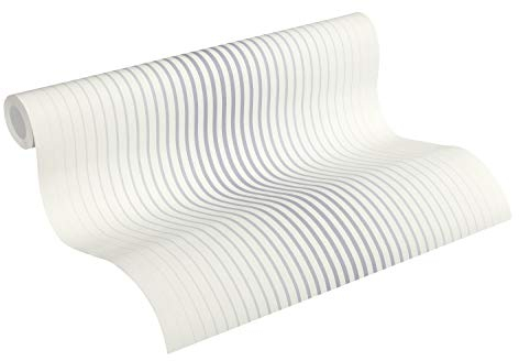 Esprit Vliestapete Evening Shade Tapete gestreift 10,05 m x 0,53 m blau grau weiß Made in Germany 366781 36678-1