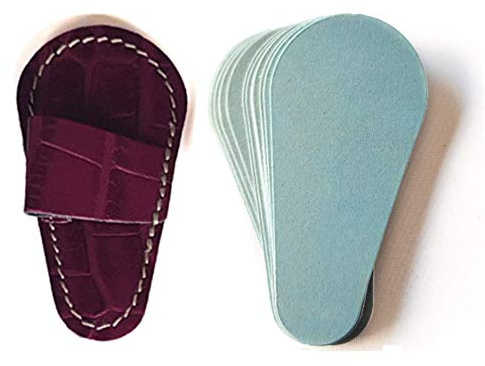 Decolores - Guante Depilatorio Facial - 1 Unidad - Guantes para Eliminar Vello y Células Muertas - Piel Suave y Perfecta - Color Burdeos Cocodrilo