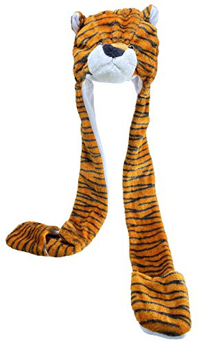 JK Home Teens Hat Gloves Scarf Set Cartoon Fleece 3 in 1 Party Animal Hats
