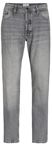 JACK & JONES Vaqueros de Corte Relajado para Hombre JJICHRIS Jjoriginal SBD 020 Noos Relaxed Fit Jeans, Gris, 36W / 34L