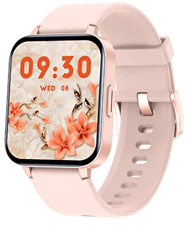 RUIMEN Smart Watch,1.69 Inch Full Touchscreen Smart Watch for Women Men,Waterproof IP68 Fitness Watch with Heart Rate,Blood Oxygen,Sleep Monitor,Pedometer,100 Sports Modes Smartwatch for iOS Android