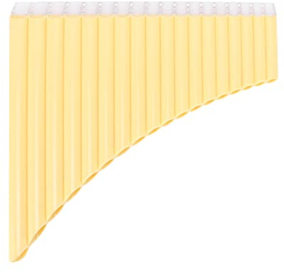 Panflöte, Panflöten in C-Taste mit Kartontragetasche für Kinder, Erwachsene, Anfänger, Lehrpersonal(Gelb)