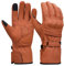 Harssidanzar Winter Motorrad Handschuhe Für Herren,echtes Leder Vollfinger Touchscreen Thermisch gefüttert mit Wasserdichten Thinsulate Motorrad Motorrad Reithandschuhen KM048,Bräunen,Größe M