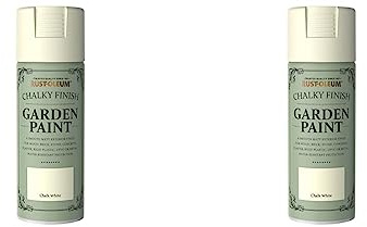 Rust-Oleum AE0549400UK Spray Paint, Chalk White, 400 ml, Packaging may vary (Pack of 2)