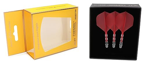 CUESOUL ROST T19 Asta e Aletta per Freccette Integrate, Forma Standard, Set da 3
