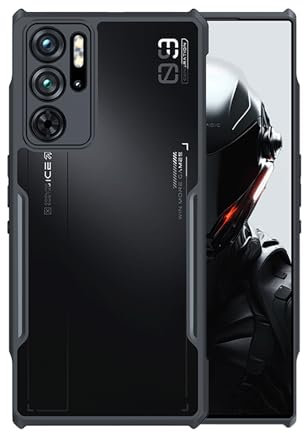 Ltezixal Case for Nubia Red Magic 9 Pro/9S Pro/Plus, Droproof Sweat-Proof Fingerprint-Proof Shockproof Protective Phone Case, Black