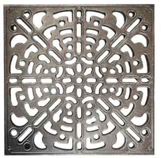 LUNA WAY CAST IRON - Griglia di Ventilazione 100% Ghisa | Design Moderno e Resistente | Adatta per Caminetti e Stufe | Piastra Aerazione quadrata | Dimensione 30 x 30 cm