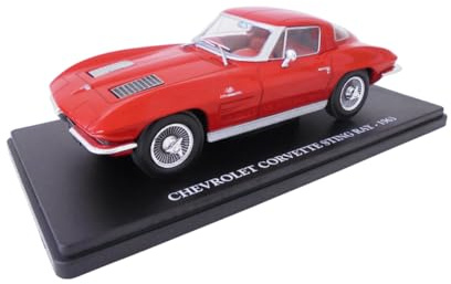 OPO 10 - Modello di Auto da Collezione in Scala 1/24 Compatibile con Chevrolet Corvette Stingray 1963 - VC038