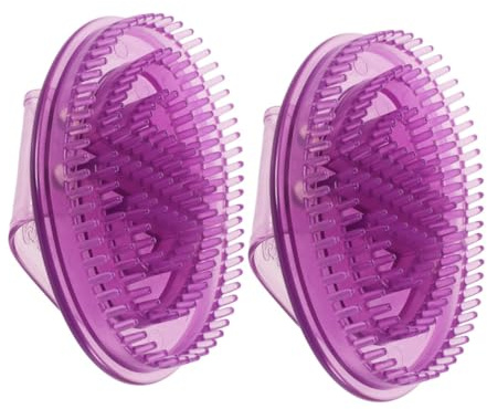Healvian Silicone Meridian Massage Brush for Effective Body Massage with Ergonomic Design 2pcs Manual Handheld Massager Set for Body and Scalp at Home or Gym