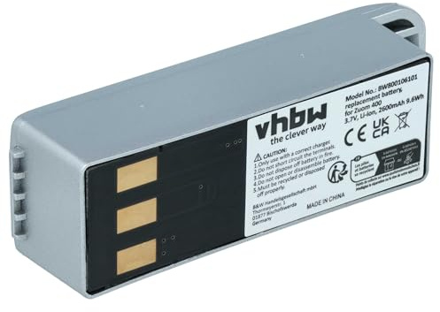 vhbw Akku kompatibel mit Garmin Zumo 450, 400, 550, 500, 500 Deluxe GPS Navigation Navi (2600 mAh, 3,7 V, Li-Ion)