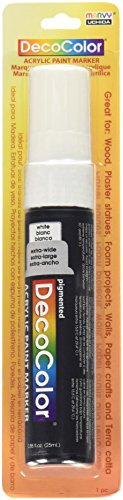 Uchida Of America Uchida DecoColor Extra Wide Tip Acrylic Paint Marker, White