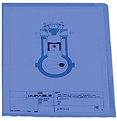 Durable Sichthülle, DIN A4 hoch, Polypropylen 120 µ, Karton à 100 Stück, blau, 233706