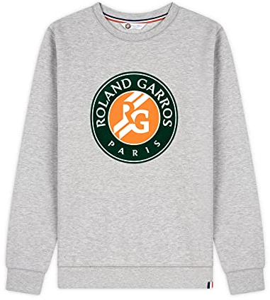 ROLAND GARROS Herren Big Logo Sweatshirt, Marineblau, XXL