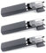 MMOWW 3er-Pack Lesebrille Damen und Herren Tragbare Ultraleichtem TR90 Lesehilfe Halbrand Metallbrille mit Brillenetui（schwarz, +1,5）