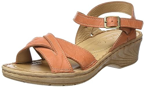 Andrea Conti Women's Sandals, Papaya, 8.5 Women