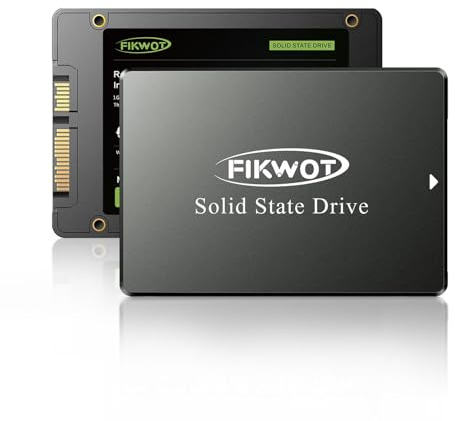 Fikwot FS810 Disque SSD Interne 2To 2,5 Pouces - SATA III 6 GB/s, SSD Interne 3D NAND TLC, jusqu'à 550Mo/s, Compatible avec Ordinateur Portable et PC de Bureau