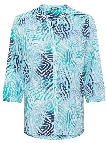 Olsen Blouse Woven Long Sleeves Light Turquoise - 38