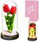 Fiore Artificiale Regalo di la Festa Della Mamma, Idee Tulipani Regalo Donna, Romantico Kit di Tulipani Regalo Mamma Nonna, Regalo per Lei, Fiore Regalo Anniversario per Lei Idee Regalo Nascita
