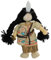 alles-meine.de GmbH Biegepuppe Holz - Indianerin - mit Baby Budkins für Puppenhaus und Puppenstube