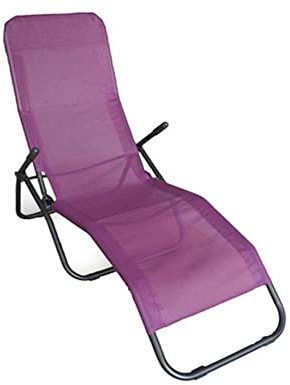 Trend Line Bäderliege brombeer Sonnenliege Gartenliege Relaxliege Strandliege