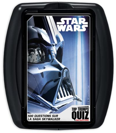 Winning Moves Star Wars Quiz 12 anni + - Gioco Quizz Star Wars - Gioco di carte per bambini, gioco di viaggio, gioco educativo, carte educative, giochi a quiz