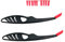 HJIAMA 2 Pièces 9 en 1 Raclette Poignées Spatule Joint, Enlever Joint Silicone, Grattoir Colle pour Verre en Plastique, Grattoir à Colle Multifonction, Utilisé pour Enlever Résidus Colle