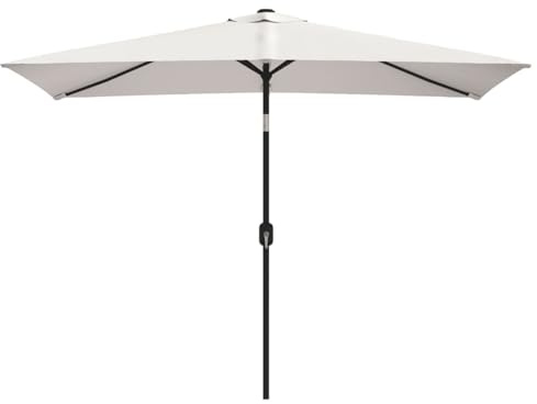 Vopese Garden Parasol 200 x 300 cm Sand White Rectangular For outdoor, terrace, and garden shading purposes ZSSCJ-UK40772UK