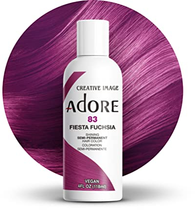 Adore Shining Semi Permanent Hair Colour, 83 Fiesta Fuchsia