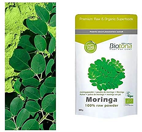 Biotona Moringa raw powder, 1er Pack (1x 200g)