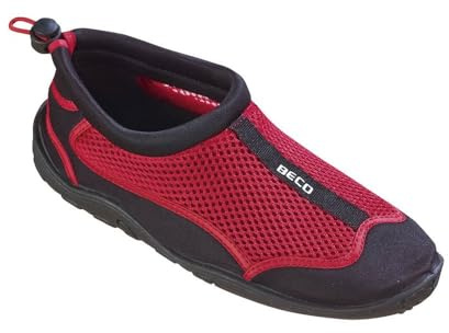 Beco Unisex's Aqua, surf, Stand up, Paddling, Wading Shoes, Multicoloured (Rot/Schwarz), men10 d(m) us=44eu