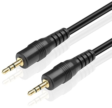 TNP 3FT Male to Male 2.5mm Subminiature Stereo Headset Headphone Jack Gold Plated Connector Wire Cord Plug