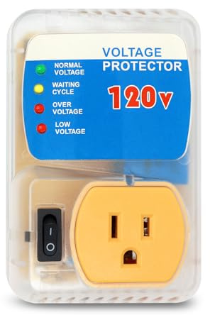 [ETL Listed] BSEED Surge Protector, Outlet Voltage Protector for Home Appliances, Power Surge Protector Suit for Refrigerator, Computer and Freezer, Adjustable Voltage Regulator, 120V, 1800W, 1 Pack
