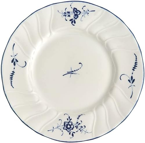 Villeroy & Boch Vieux Luxembourg 1023412660 - Set di 6 Piatti per Pane e 4 cannucce in Acciaio Inox