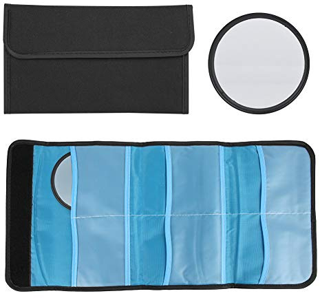 Estuche de filtro, bolsa de lente de filtro de cámara a prueba de golpes de nailon Bolsa de lente de filtro de 6 piezas Estuche de transporte de filtro de fotografía para filtros redondos o cuadrados