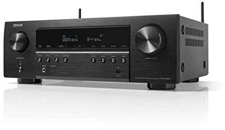 Denon AVR-S760H 7.2 Ch AVR - 75 W/Ch (2021 Model), Advanced 8K Upscaling, Dolby Atmos Height Virtualization, DTS Virtual:X & More, Built-in HEOS, Amazon Alexa Voice Control