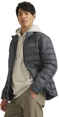 Eddie Bauer Men's CirrusLite Down Jacket, Dk Smoke Htr Recycled, Large