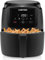 Chefman Digitale Heißluftfritteuse, 4.75 Liter Familiengröße, One Touch Steuerung, Pommes, Hähnchen, Fleisch, Fisch, Antihaftbeschichtet, Spülmaschinenfeste Teile, Automatische Abschaltung, Schwarz