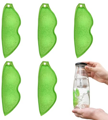 Ellxen 5 PCS Beans Shaped Bottle Cleaning Sponge,Water Bottle Cleaner Sponge,Reuseable Bottle Cleaning Bean Sponge Internal Cleaning,Home Cleaning Tool For Restaurant, Apartment,Coffee Shop