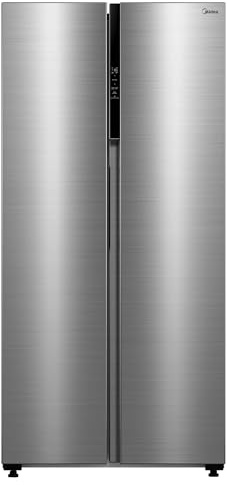 Midea Frigorifico Americano 2 Puertas No Frost | 177,5 x 83,5cm | Capacidad 460L | Nevera Americana SBS con Congelador Vertical 189L y Panel Táctil | Multi Air flow, Filtro Anti-bacterias y WIFI