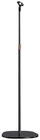 POLESTO Microphone Stand, Universal Detachable Mic Floor Stand with Compact Weighted Base, Height Adjustable From 22’’ to 67’’, 2 Universal Mic Clips for Blue Yeti/Shure SM7B/Samson Q2U and More