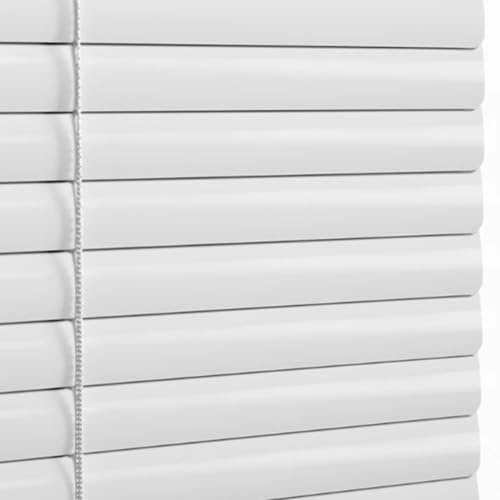 Blanco Brillante Persiana de Aluminio, Persiana Veneciana para Ventanas,Incluye Material de Montaje, Privacidad, Protección contra la luz y el Deslumbramiento, Personalizable (75×120cm)