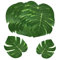 MOSNOW 24 foglie tropicali decorative, foglie di palma artificiali, piante tropicali, decorazione per San Valentino, Monstera, pianta hawaiana, Jungle Theme, decorazioni per foglie di safari, feste