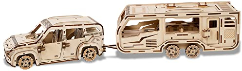 3D Holzpuzzle für Erwachsene, Anhänger Mechanisches Auto 3D Puzzles, DIY Modellbau Kit Handwerk Holz Handwerk Hobbys Spielzeug, Geburtstag für Hobbyist 14+ Teens Familie Frauen Männer, 323 Teile