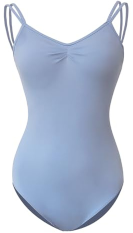 ROYAL SMEELA Body Danza Classica Donna, Body Ballo Elegante Senza Maniche Senza Schiena, Body Balletto Viola Chiaro, Nero, Blu Chiaro, Verde Chiaro, S, M, L, XL, XXL