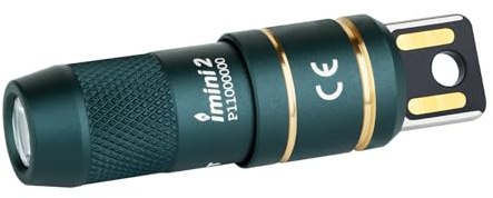 OLIGHT IMini 2 Linterna Recargable USB Magnética 50 Lúmenes Luz Suave, Compacta para Llavero o Bolsillo, Mini Linterna LED para Decoración, Emergencia, Camping y Regalos (Elfo Azul)