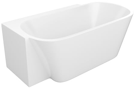 Vente-unique-Vasca angolare bianco 225 litri Acrilico 160 x 78 x 58 cm Angolo a sinistra - RIVASO