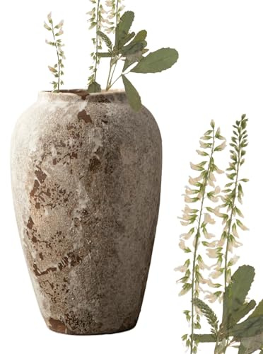 Jarrón Vintage para Flores | Decoración para Escritorio En Cerámica - Jarrón Rústico De Flores para Suelo,Coleccionistas Apartamento Tocador Repisa Estantería Cocina Salón Dormitorio Boda